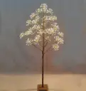 Šviečianti LED dekoracija-medelis, rudas, 120 cm, 660 LED, šiltai balta, mirgantis, IP20