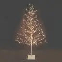 Šviečianti LED dekoracija-medelis, baltas, 150 cm, 326 LED, šiltai balta, IP20