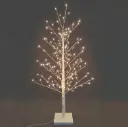 Šviečianti LED dekoracija-medelis, baltas, 120 cm, 256 LED, šiltai balta, IP20