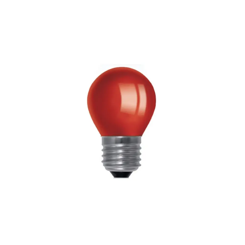 Lemputė LED E27 1W, matinė, raudona, POLAMP