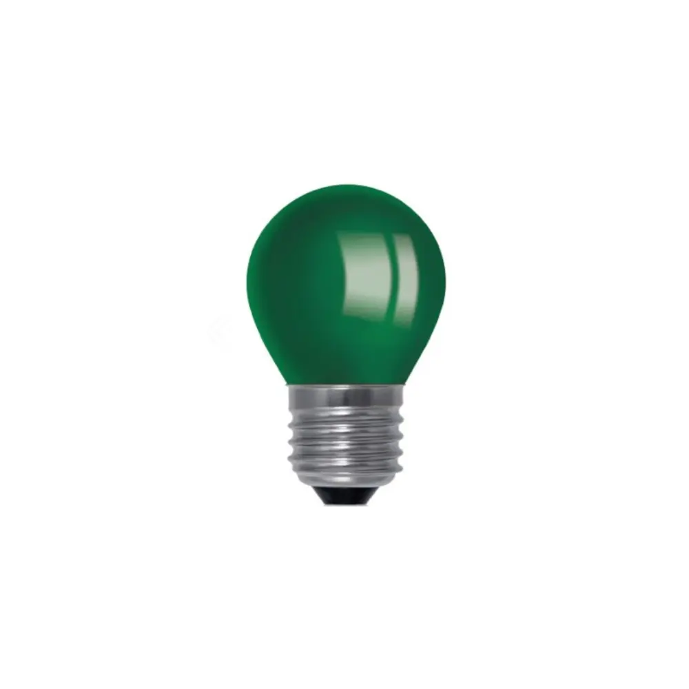 Lemputė LED E27 1W, matinė, žalia, POLAMP