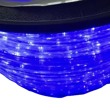 PROfesionali LED žarna-kabelis ROPELIGHT NK1 POLAMP, 13 mm, 36 LED/m, hor., 230V, mėlyna, IP67, 1m