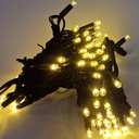 PRO lempučių girlianda POLAMP, 100 LED, IP67, 10m (5+5), šiltai balta, juodu laidu