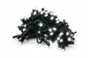 PROfesionali lempučių girlianda POLAMP, 10m (5+5), 100 LED, neutrali balta, žaliu laidu, IP67