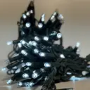 PROfesionali FLASH lempučių girlianda POLAMP, 10m (5+5), 80+20 LED, šaltai balta, žaliu laidu, IP67