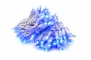 PROfesionali lempučių girlianda POLAMP, 10m (5+5), 100 LED, mėlyna, baltu laidu, IP67