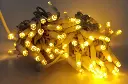PROfesionali lempučių girlianda POLAMP, 10m (5+5), 100 LED, šaltai balta, baltu laidu, IP67