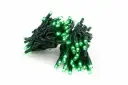 PROfesionali lempučių girlianda POLAMP, 10m (5+5), 100 LED, alyvuogių žalia, juodu laidu, IP67