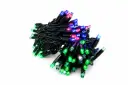 PROfesionali FLASH lempučių girlianda POLAMP, 10m (5+5), 80+20 LED, įvairiaspalvė, žaliu laidu, IP67