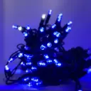 PRO FLASH lempučių girlianda POLAMP, 80+20 LED, IP67, 10m (5+5), mėlyna, žaliu laidu