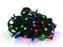 Lempučių girlianda POLAMP, 10m, 100 LED, įvairiaspalvė, žaliu laidu, IP44