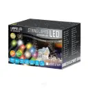 Lempučių girlianda POLAMP, 10m, 100 LED, RGB, žaliu laidu, IP44 