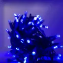 PRO FLASH lempučių girlianda POLAMP, 80+20 LED, IP67, 10m (5+5), mėlyna, mėlynu laidu