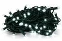 FLASH lempučių girlianda POLAMP, 10m, 80+20 LED, šaltai balta, žaliu laidu, IP44