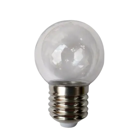 [POL-G45 E27 1W WW T] Lemputė LED E27 1W, skaidri, šiltai balta, POLAMP