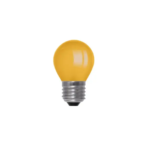 [POL-G45 E27 1W O] Lemputė LED E27 1W, matinė, oranžinė, POLAMP