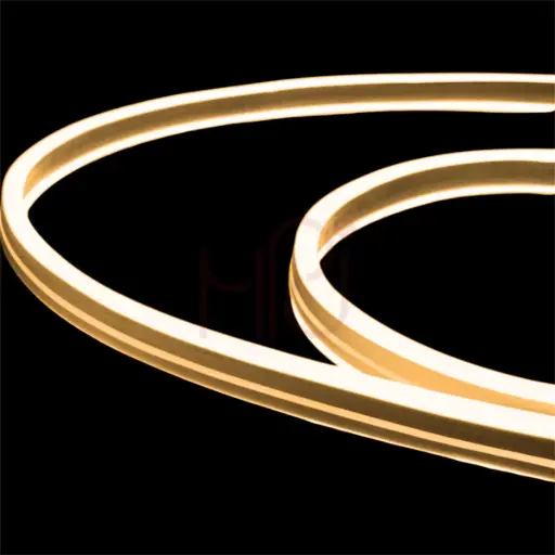 [POL-PLDNFSS230V-WW] LED juosta DOUBLE NEON / NEONFLEX POLAMP, 16x8 mm, 120 LED/m, 230V, šiltai balta, IP67