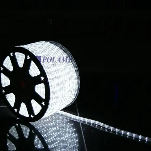 [POL-LRLNK1V-NW1] PROfesionali LED žarna-kabelis ROPELIGHT NK1 POLAMP, 13 mm, 36 LED/m, vert., 230V, neutrali balta, IP67, 1m