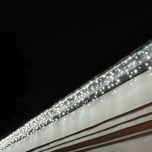 [POL-PLIL5M-CW-BL] PROfesionali girlianda-varvekliai POLAMP, 5m(2,5+2,5)x0,7m, 120 LED, šaltai balta, juodu laidu, IP67