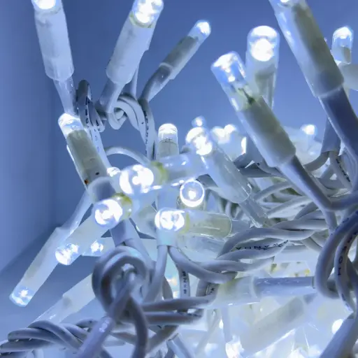 [POL-PCLSL5M-CW-W] PROfesionali tanki lempučių girlianda POLAMP, 5m (2,5+2,5), 300 LED, šaltai balta, baltu laidu, IP67